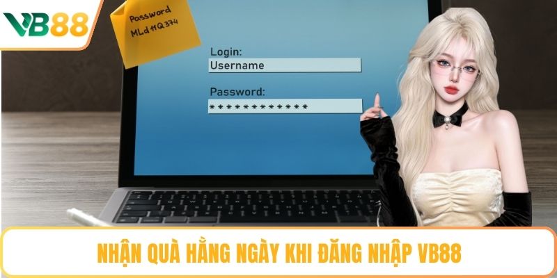 Nhận quà hằng ngày khi đăng nhập VB88
